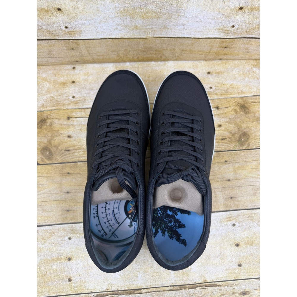 Novella No 1780 Mens Black Leather Suede Low Top Sneakers Size 12 NEW - Picture 5 of 10